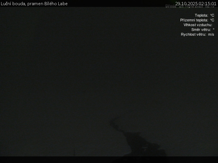 Luční bouda - Luční bouda, pramen Bílého Labe - 29.10.2025 v 02:15 Luční bouda - Luční bouda, pramen Bílého Labe - 29.10.2025 v 02:15