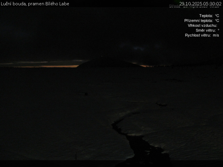 Luční bouda - Luční bouda, pramen Bílého Labe - 29.10.2025 v 05:30 Luční bouda - Luční bouda, pramen Bílého Labe - 29.10.2025 v 05:30
