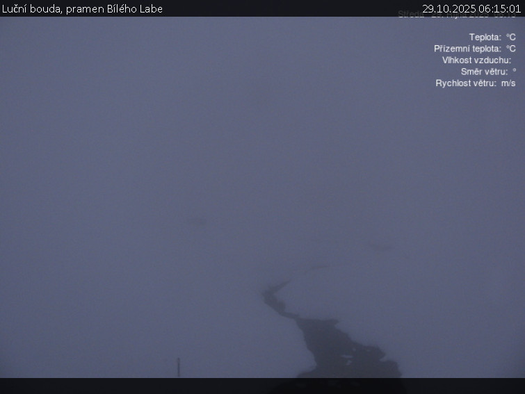 Luční bouda - Luční bouda, pramen Bílého Labe - 29.10.2025 v 06:15 Luční bouda - Luční bouda, pramen Bílého Labe - 29.10.2025 v 06:15