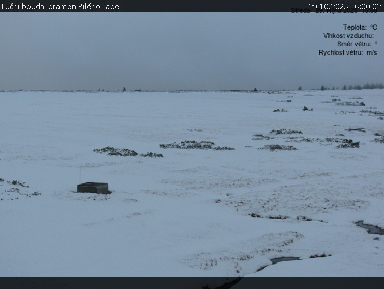 Luční bouda - Luční bouda, pramen Bílého Labe - 29.10.2025 v 16:00 Luční bouda - Luční bouda, pramen Bílého Labe - 29.10.2025 v 16:00