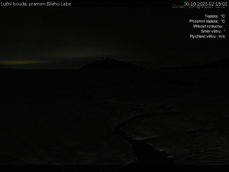 Luční bouda - Luční bouda, pramen Bílého Labe - 30.10.2025 v 02:15 Luční bouda - Luční bouda, pramen Bílého Labe - 30.10.2025 v 02:15