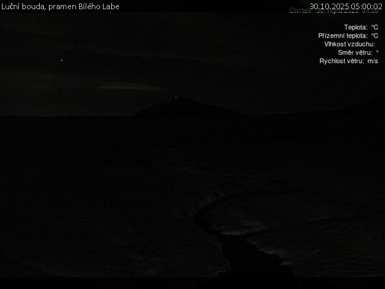 Luční bouda - Luční bouda, pramen Bílého Labe - 30.10.2025 v 05:00 Luční bouda - Luční bouda, pramen Bílého Labe - 30.10.2025 v 05:00