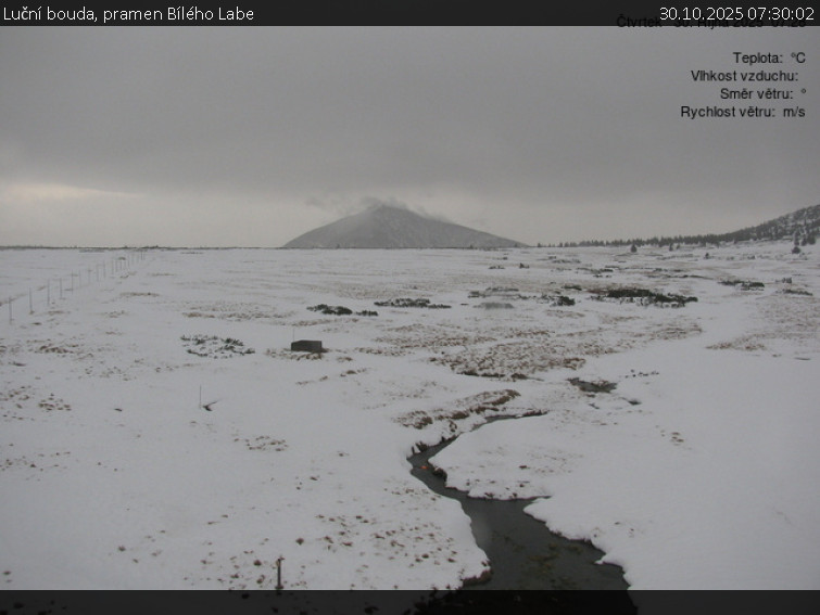 Luční bouda - Luční bouda, pramen Bílého Labe - 30.10.2025 v 07:30 Luční bouda - Luční bouda, pramen Bílého Labe - 30.10.2025 v 07:30