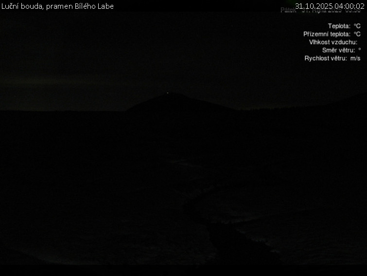 Luční bouda - Luční bouda, pramen Bílého Labe - 31.10.2025 v 04:00 Luční bouda - Luční bouda, pramen Bílého Labe - 31.10.2025 v 04:00