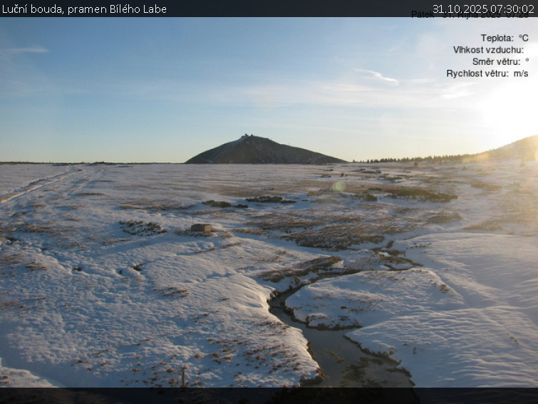 Luční bouda - Luční bouda, pramen Bílého Labe - 31.10.2025 v 07:30 Luční bouda - Luční bouda, pramen Bílého Labe - 31.10.2025 v 07:30