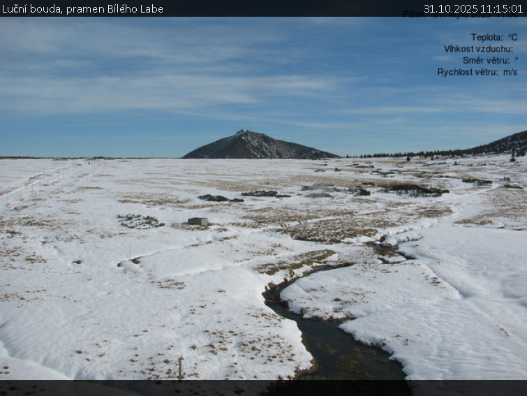 Luční bouda - Luční bouda, pramen Bílého Labe - 31.10.2025 v 11:15 Luční bouda - Luční bouda, pramen Bílého Labe - 31.10.2025 v 11:15