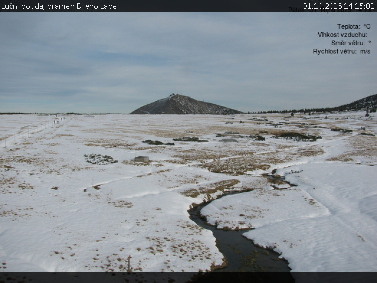 Luční bouda - Luční bouda, pramen Bílého Labe - 31.10.2025 v 14:15 Luční bouda - Luční bouda, pramen Bílého Labe - 31.10.2025 v 14:15
