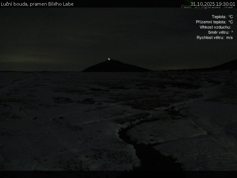 Luční bouda - Luční bouda, pramen Bílého Labe - 31.10.2025 v 19:30 Luční bouda - Luční bouda, pramen Bílého Labe - 31.10.2025 v 19:30