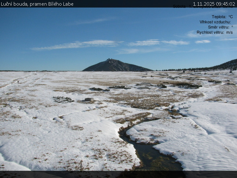 Luční bouda - Luční bouda, pramen Bílého Labe - 1.11.2025 v 09:45 Luční bouda - Luční bouda, pramen Bílého Labe - 1.11.2025 v 09:45