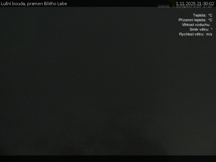 Luční bouda - Luční bouda, pramen Bílého Labe - 1.11.2025 v 21:30 Luční bouda - Luční bouda, pramen Bílého Labe - 1.11.2025 v 21:30