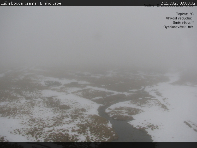 Luční bouda - Luční bouda, pramen Bílého Labe - 2.11.2025 v 08:00 Luční bouda - Luční bouda, pramen Bílého Labe - 2.11.2025 v 08:00