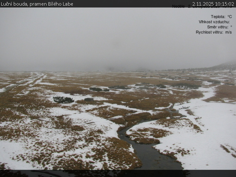 Luční bouda - Luční bouda, pramen Bílého Labe - 2.11.2025 v 10:15 Luční bouda - Luční bouda, pramen Bílého Labe - 2.11.2025 v 10:15