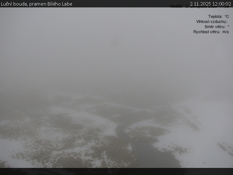 Luční bouda - Luční bouda, pramen Bílého Labe - 2.11.2025 v 12:00 Luční bouda - Luční bouda, pramen Bílého Labe - 2.11.2025 v 12:00