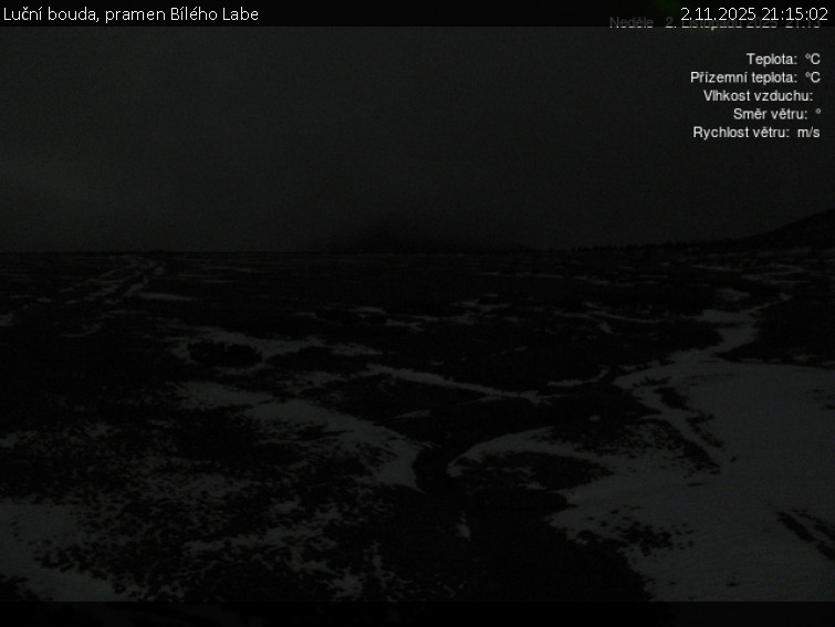 Luční bouda - Luční bouda, pramen Bílého Labe - 2.11.2025 v 21:15 Luční bouda - Luční bouda, pramen Bílého Labe - 2.11.2025 v 21:15