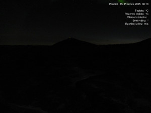 Luční bouda - Luční bouda, pramen Bílého Labe - 15.12.2025 v 06:15 Luční bouda - Luční bouda, pramen Bílého Labe - 15.12.2025 v 06:15