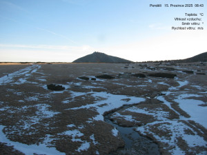 Luční bouda - Luční bouda, pramen Bílého Labe - 15.12.2025 v 08:45 Luční bouda - Luční bouda, pramen Bílého Labe - 15.12.2025 v 08:45