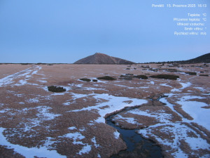 Luční bouda - Luční bouda, pramen Bílého Labe - 15.12.2025 v 16:15 Luční bouda - Luční bouda, pramen Bílého Labe - 15.12.2025 v 16:15