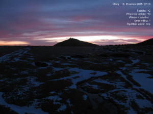 Luční bouda - Luční bouda, pramen Bílého Labe - 16.12.2025 v 07:15 Luční bouda - Luční bouda, pramen Bílého Labe - 16.12.2025 v 07:15