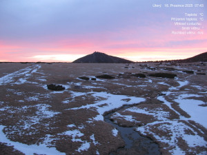 Luční bouda - Luční bouda, pramen Bílého Labe - 16.12.2025 v 07:45 Luční bouda - Luční bouda, pramen Bílého Labe - 16.12.2025 v 07:45