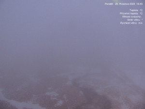 Luční bouda - Luční bouda, pramen Bílého Labe - 29.12.2025 v 16:45 Luční bouda - Luční bouda, pramen Bílého Labe - 29.12.2025 v 16:45