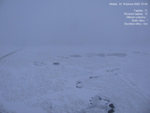 Luční bouda - Luční bouda, pramen Bílého Labe - 31.12.2025 v 07:45 Luční bouda - Luční bouda, pramen Bílého Labe - 31.12.2025 v 07:45