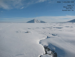 Luční bouda, pramen Bílého Labe