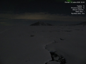 Luční bouda - Luční bouda, pramen Bílého Labe - 8.1.2026 v 02:45 Luční bouda - Luční bouda, pramen Bílého Labe - 8.1.2026 v 02:45