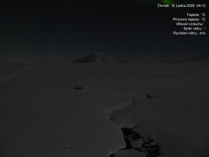 Luční bouda - Luční bouda, pramen Bílého Labe - 8.1.2026 v 04:15 Luční bouda - Luční bouda, pramen Bílého Labe - 8.1.2026 v 04:15