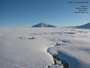 Luční bouda - Luční bouda, pramen Bílého Labe - 8.1.2026 v 09:45 Luční bouda - Luční bouda, pramen Bílého Labe - 8.1.2026 v 09:45