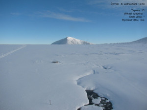 Luční bouda - Luční bouda, pramen Bílého Labe - 8.1.2026 v 12:45 Luční bouda - Luční bouda, pramen Bílého Labe - 8.1.2026 v 12:45