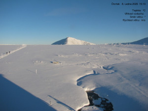 Luční bouda - Luční bouda, pramen Bílého Labe - 8.1.2026 v 15:15 Luční bouda - Luční bouda, pramen Bílého Labe - 8.1.2026 v 15:15