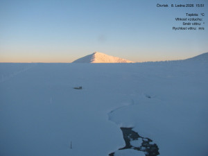 Luční bouda - Luční bouda, pramen Bílého Labe - 8.1.2026 v 16:00 Luční bouda - Luční bouda, pramen Bílého Labe - 8.1.2026 v 16:00