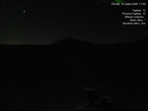 Luční bouda - Luční bouda, pramen Bílého Labe - 8.1.2026 v 17:45 Luční bouda - Luční bouda, pramen Bílého Labe - 8.1.2026 v 17:45