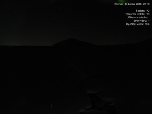 Luční bouda - Luční bouda, pramen Bílého Labe - 8.1.2026 v 22:15 Luční bouda - Luční bouda, pramen Bílého Labe - 8.1.2026 v 22:15