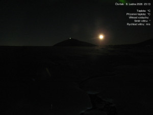 Luční bouda - Luční bouda, pramen Bílého Labe - 8.1.2026 v 23:15 Luční bouda - Luční bouda, pramen Bílého Labe - 8.1.2026 v 23:15