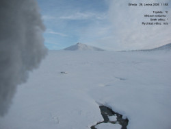 Luční bouda, pramen Bílého Labe