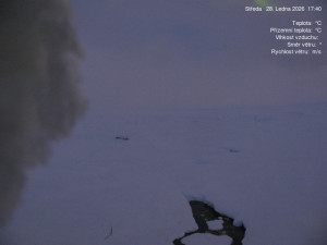 Luční bouda - Luční bouda, pramen Bílého Labe - 28.1.2026 v 17:45 Luční bouda - Luční bouda, pramen Bílého Labe - 28.1.2026 v 17:45