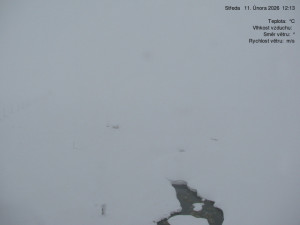 Luční bouda - Luční bouda, pramen Bílého Labe - 11.2.2026 v 12:15 Luční bouda - Luční bouda, pramen Bílého Labe - 11.2.2026 v 12:15