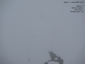 Luční bouda - Luční bouda, pramen Bílého Labe - 11.2.2026 v 16:15 Luční bouda - Luční bouda, pramen Bílého Labe - 11.2.2026 v 16:15