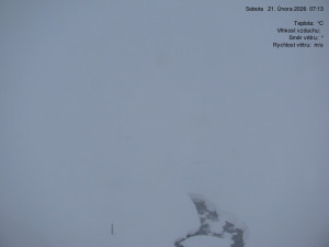 Luční bouda - Luční bouda, pramen Bílého Labe - 21.2.2026 v 07:15 Luční bouda - Luční bouda, pramen Bílého Labe - 21.2.2026 v 07:15