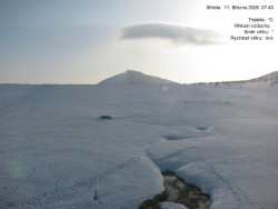 Luční bouda, pramen Bílého Labe