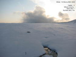 Luční bouda, pramen Bílého Labe