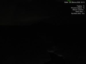 Luční bouda - Luční bouda, pramen Bílého Labe - 20.3.2026 v 04:15 Luční bouda - Luční bouda, pramen Bílého Labe - 20.3.2026 v 04:15