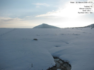 Luční bouda - Luční bouda, pramen Bílého Labe - 20.3.2026 v 07:15 Luční bouda - Luční bouda, pramen Bílého Labe - 20.3.2026 v 07:15