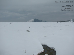 Luční bouda - Luční bouda, pramen Bílého Labe - 20.3.2026 v 12:15 Luční bouda - Luční bouda, pramen Bílého Labe - 20.3.2026 v 12:15