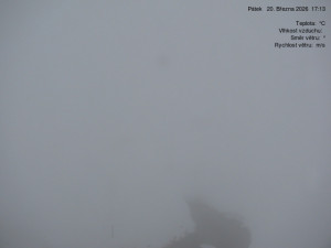 Luční bouda - Luční bouda, pramen Bílého Labe - 20.3.2026 v 17:15 Luční bouda - Luční bouda, pramen Bílého Labe - 20.3.2026 v 17:15