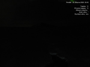 Luční bouda - Luční bouda, pramen Bílého Labe - 23.3.2026 v 00:45 Luční bouda - Luční bouda, pramen Bílého Labe - 23.3.2026 v 00:45