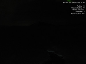 Luční bouda - Luční bouda, pramen Bílého Labe - 23.3.2026 v 01:45 Luční bouda - Luční bouda, pramen Bílého Labe - 23.3.2026 v 01:45