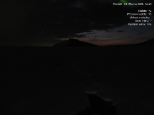 Luční bouda - Luční bouda, pramen Bílého Labe - 23.3.2026 v 04:45 Luční bouda - Luční bouda, pramen Bílého Labe - 23.3.2026 v 04:45