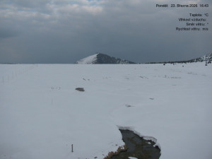 Luční bouda - Luční bouda, pramen Bílého Labe - 23.3.2026 v 16:45 Luční bouda - Luční bouda, pramen Bílého Labe - 23.3.2026 v 16:45